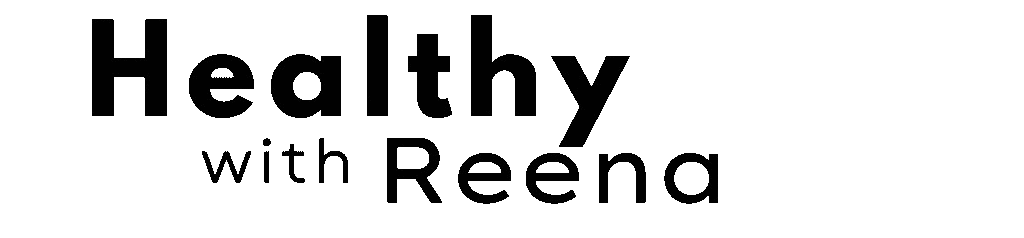 HealthyWithReena logo – wellness brand for immunity support slimming and wearable therapy